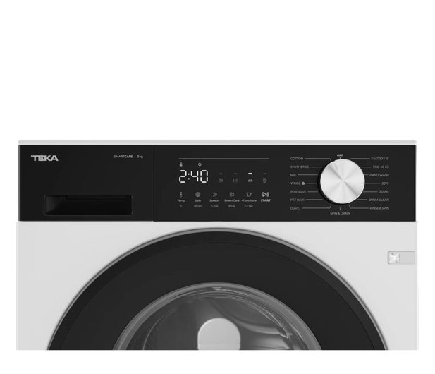 Pralka Teka WM20841WPL SmartCare 8kg 1400obr Steam Care Speed+ Funkcja Pupil BabyCare+ - 1540636 - zdjęcie 4